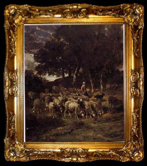 framed  unknow artist Sheep 103, ta009-2